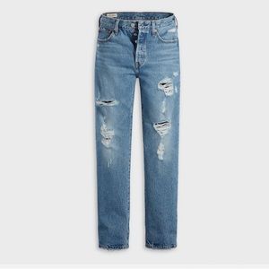 Levi’s premium ripped straight leg jeans